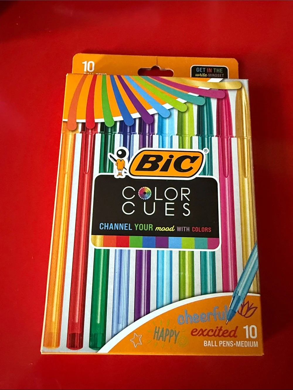 BIC Color Cues Channel Your Mood With Colors Assorted Ball Pens - 10 Pack